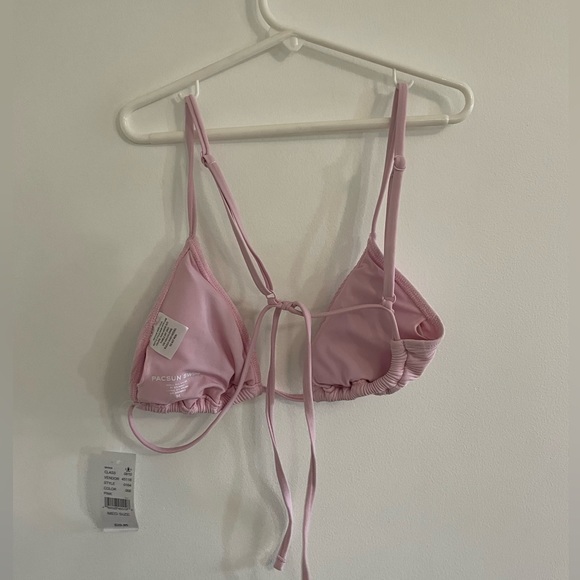 Pacsun pink triangle bikini top size medium new w tags - Picture 2 of 3